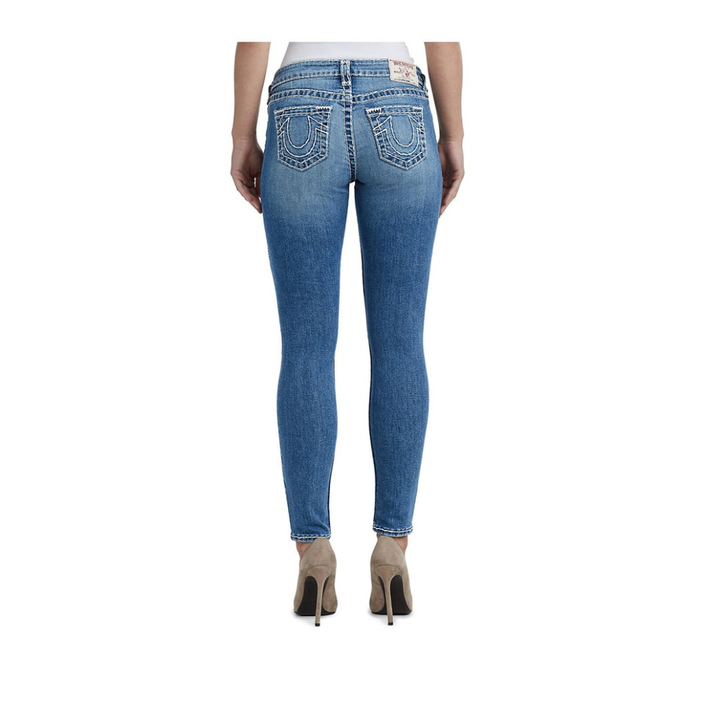 True Religion Women's Super T Stitching Skinny Fit Stretch Jeans in Size 31 - Picture 5 of 5